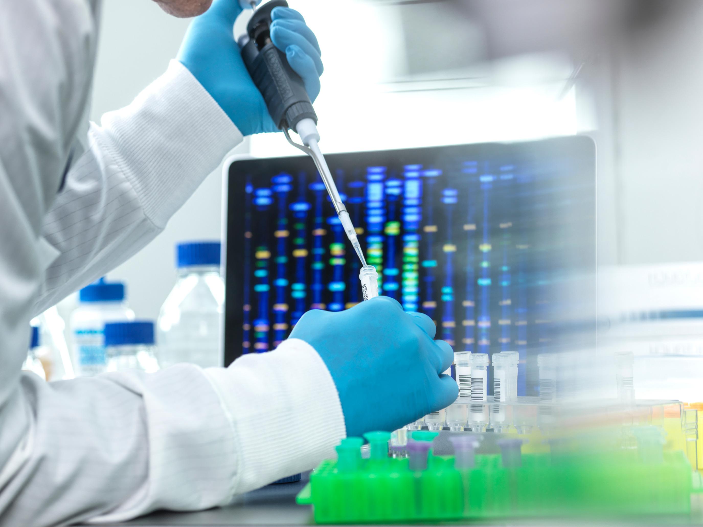 Professionals working in a laboratory setting